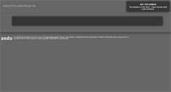 Desktop Screenshot of naturfoto-abenteuer.de